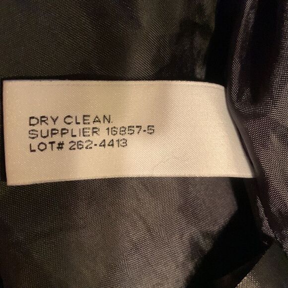 Liz Claiborne Black Wool Blend Pea Coat Sz L - Picture 8 of 8